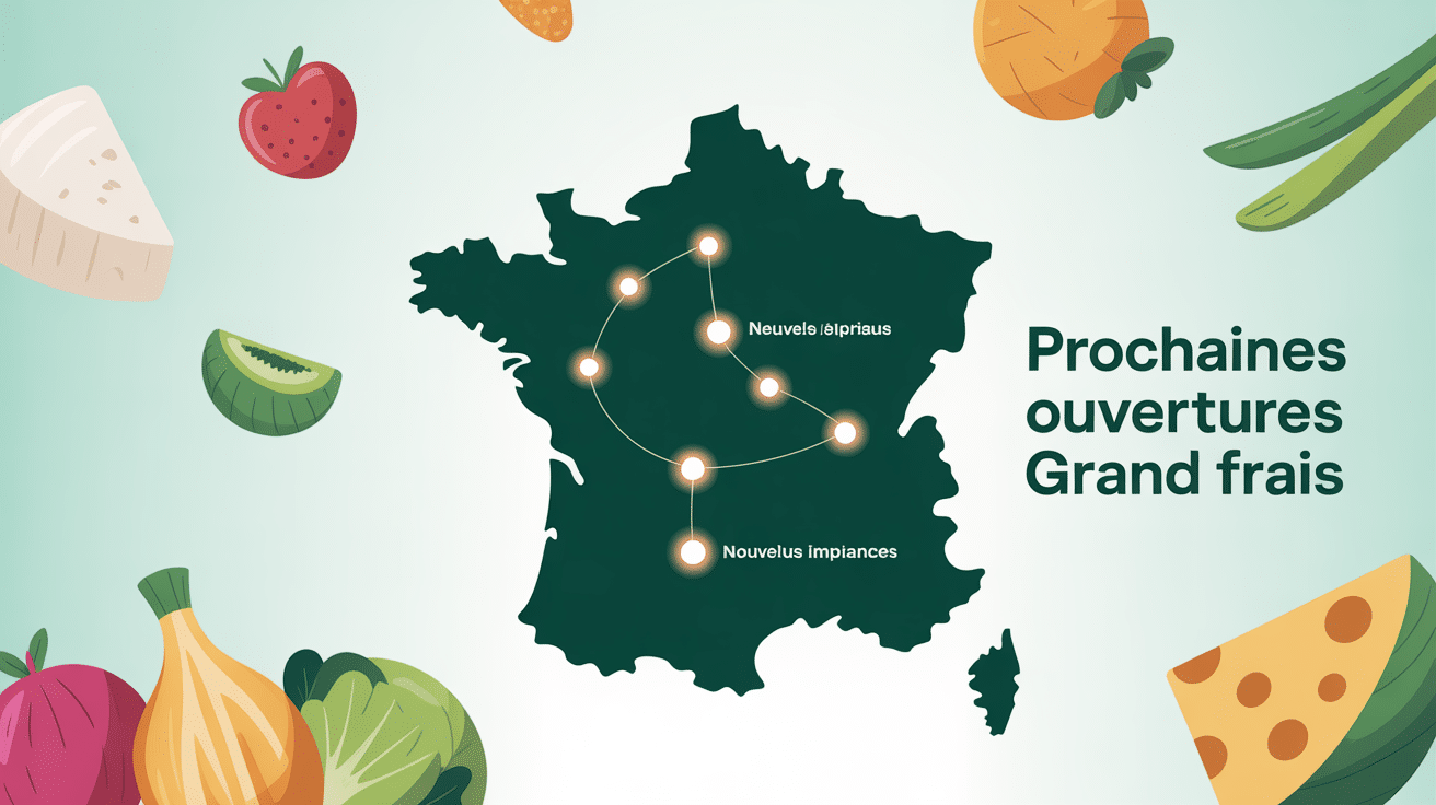 carte France prochaines ouvertures Grand Frais 2024