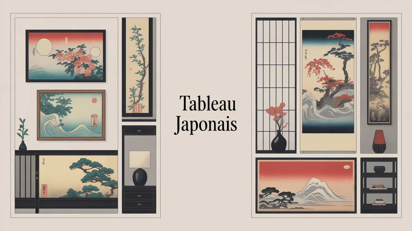 tableau japonais décoration intérieure différents styles