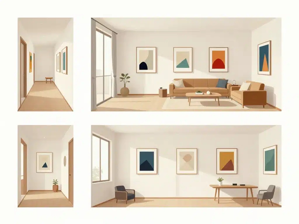 tableau japonais formats pour espaces intérieurs