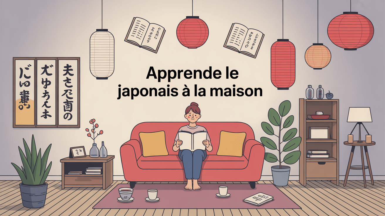 apprendre le japonais maison dans un salon japonais