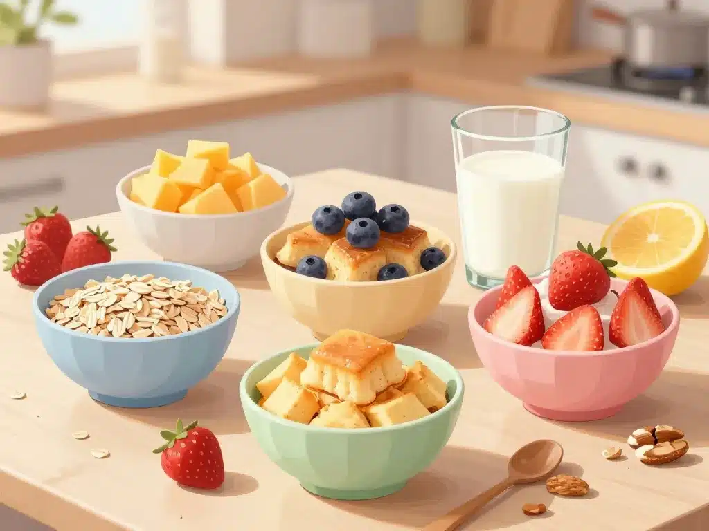 variétés de bowl cake healthy au petit déjeuner