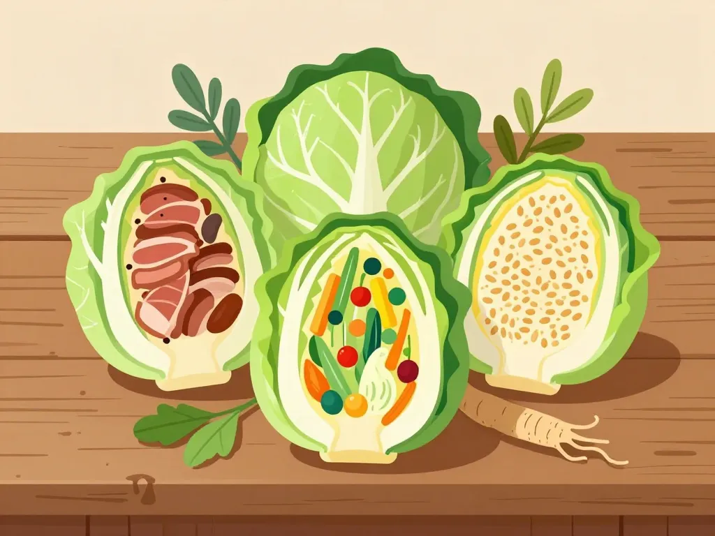 choux farci recette de grand-mère avec différentes farces