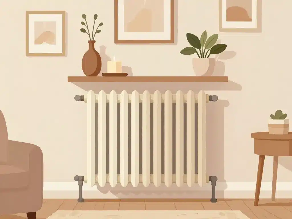 Déco radiateur idées peinture et tablette décorative