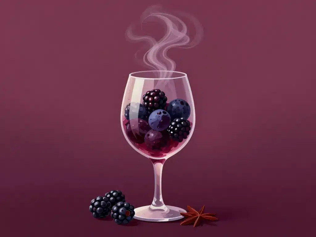 Expérience sensorielle de la dégustation shiraz vin rouge