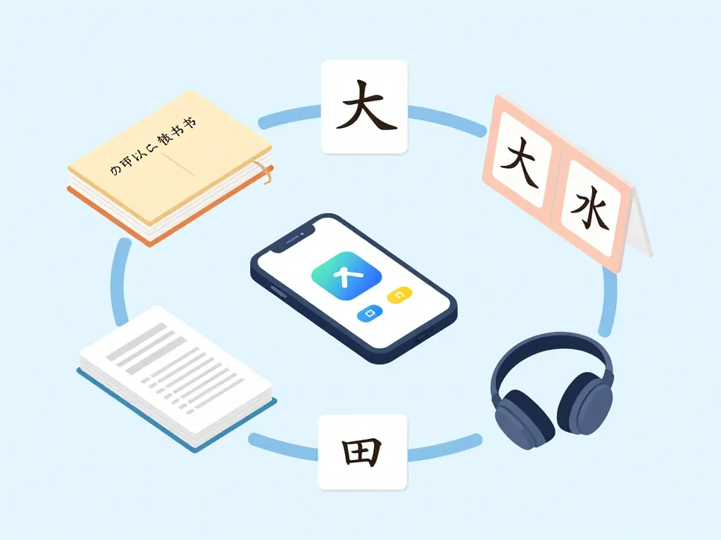 ressources japonais maison schéma d’apprentissage autodidacte