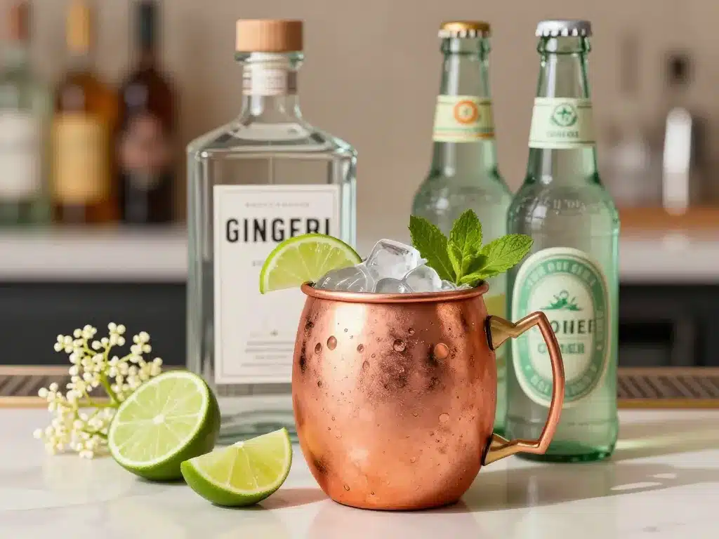 London mule mug cuivre recette ingrédients gin ginger beer
