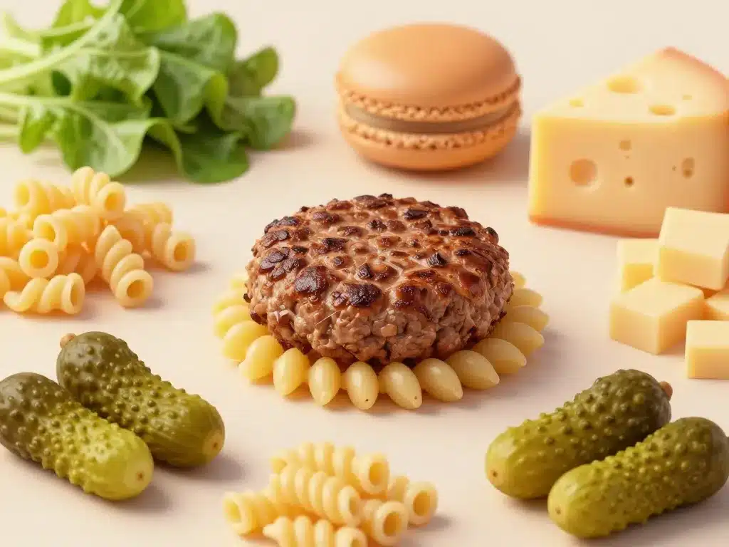 ingrédients essentiels macaroni burgers