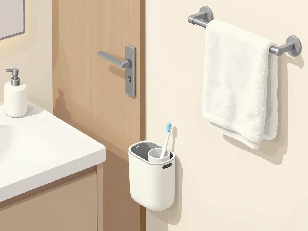 mini poubelle salle de bain esthétique et emplacement pratique