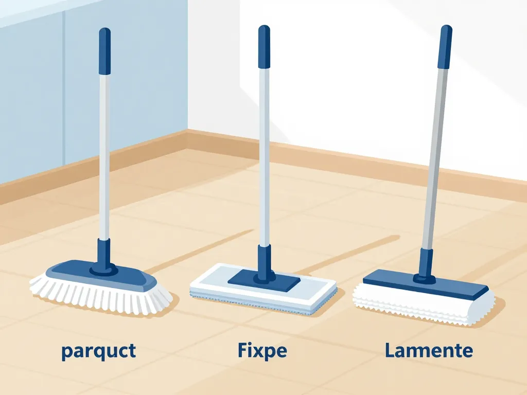 passer la serpillère illustration types serpillères et sols