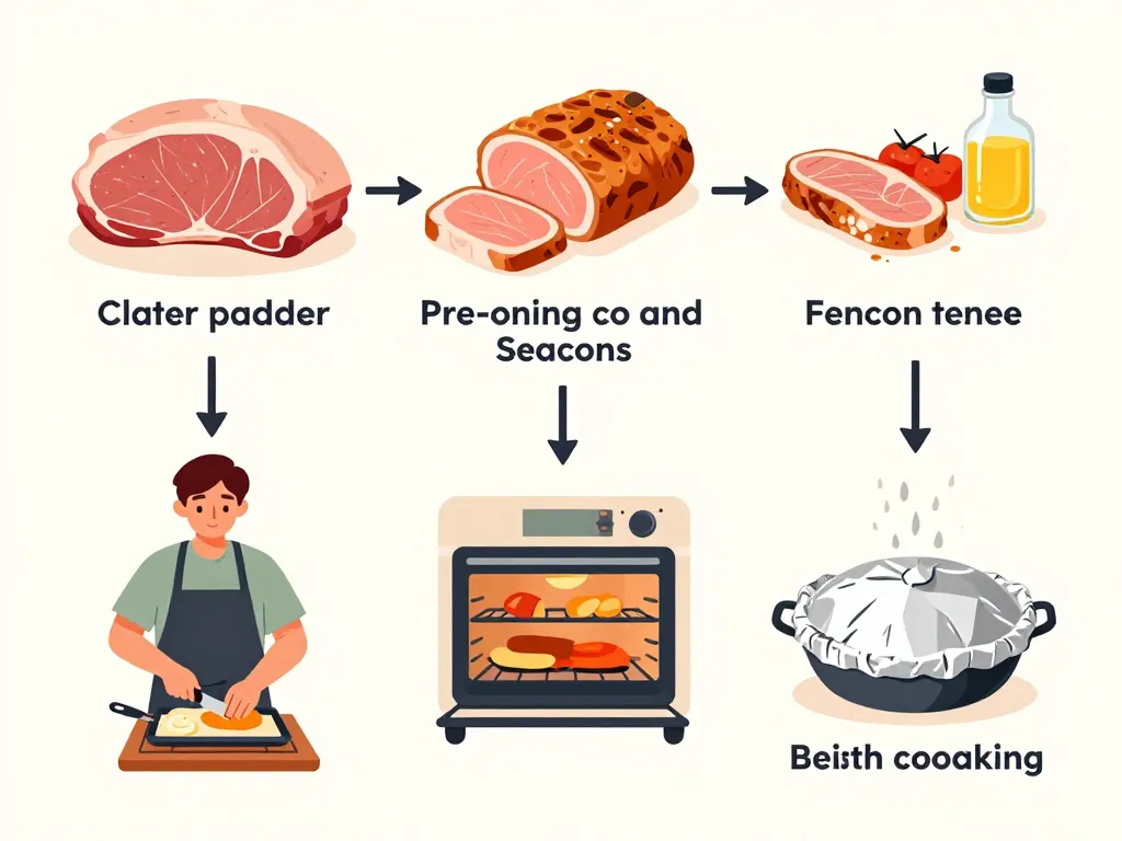 schéma paupiette de porc au four recette étapes clés