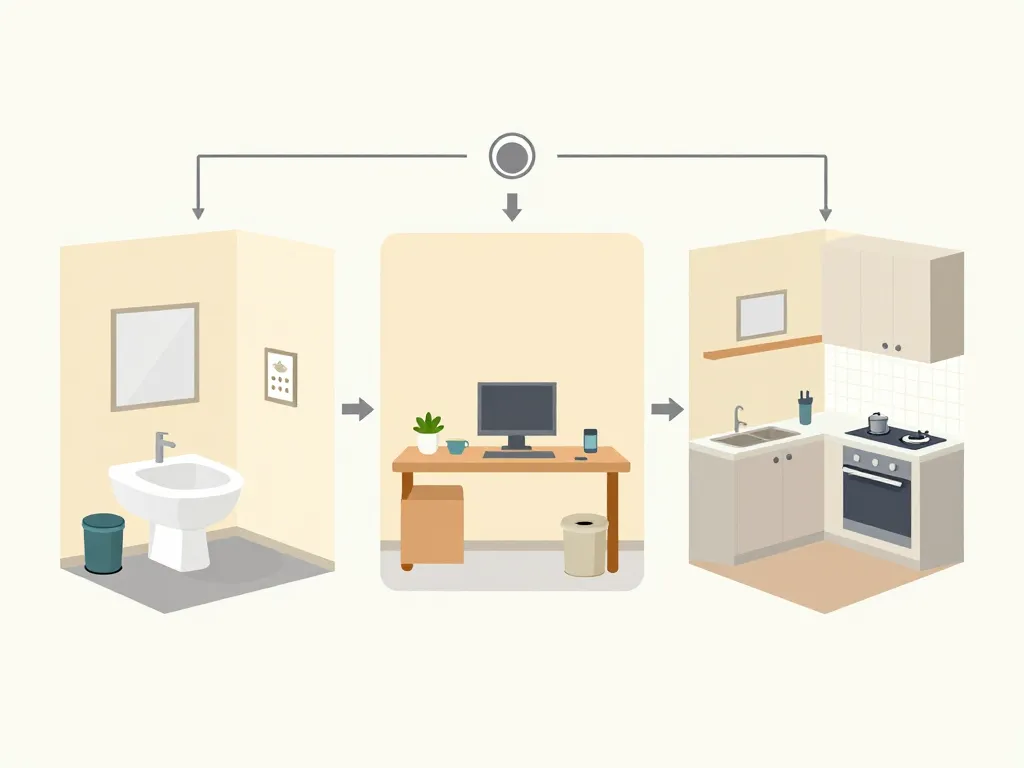 diagramme choix petite poubelle par pièce