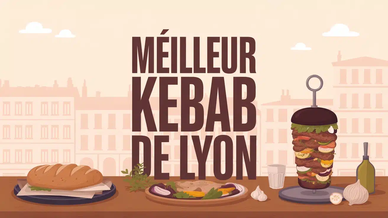 illustration meilleur kebab de Lyon avec broche et pain frais