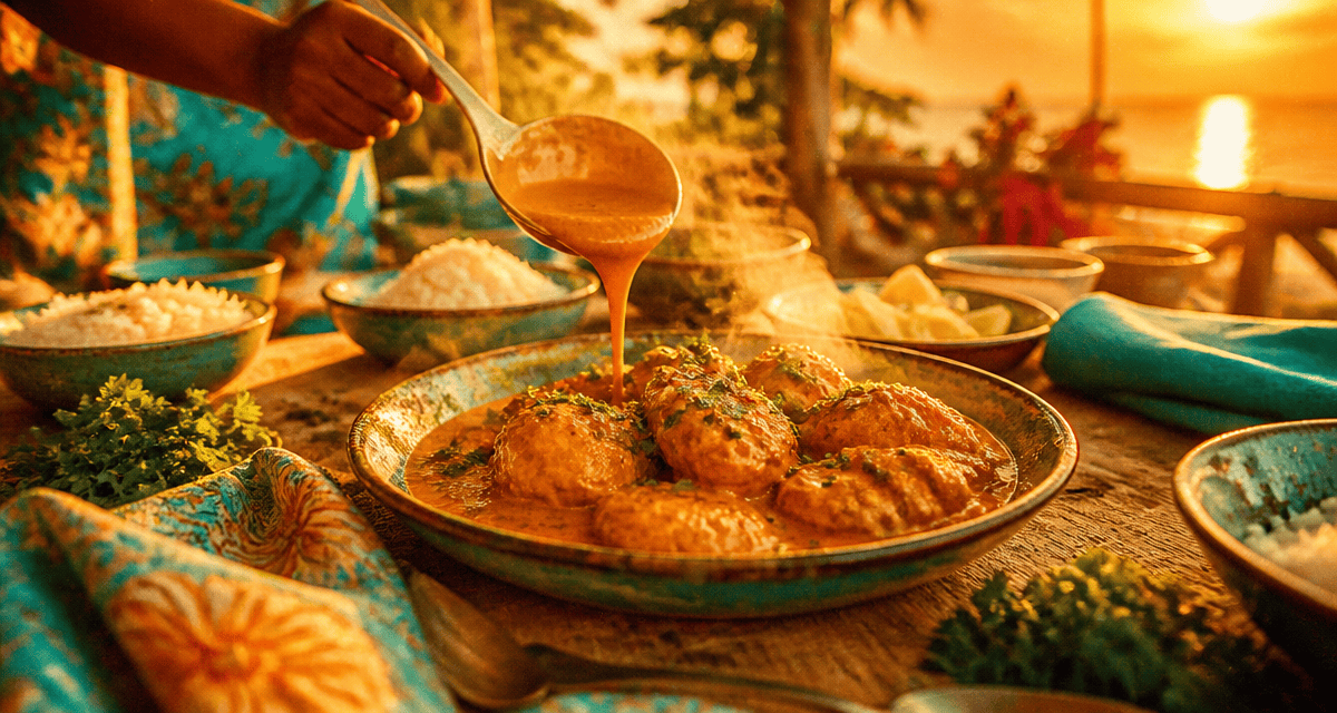plat a base de poulet mafé et riz