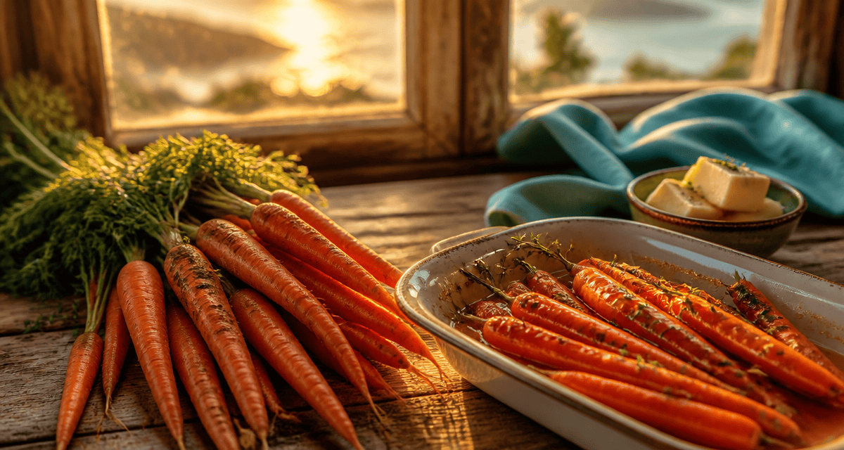 recette carotte carottes glacées au miel et thym