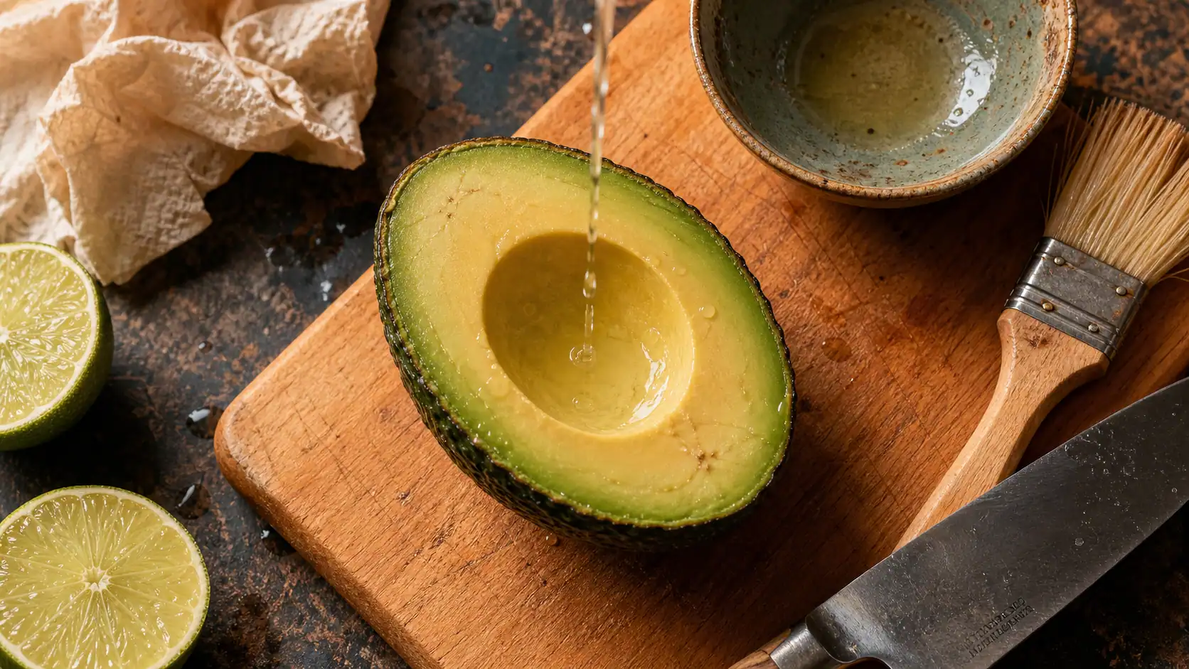 Conserver avocat ouvert : avocat frais, citron, anti-oxydation
