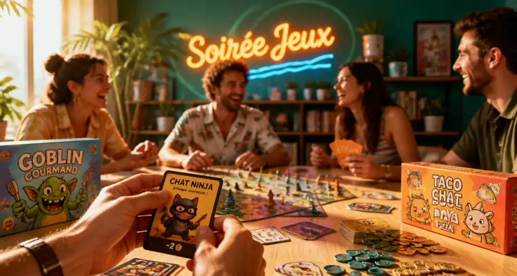 jeux de société adulte soirée ludique