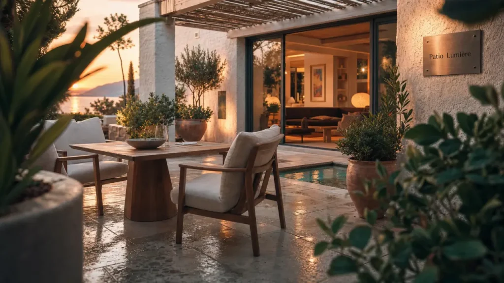 Patio dans une maison : lumière au centre, fraîcheur à l’abri, intimité préservée