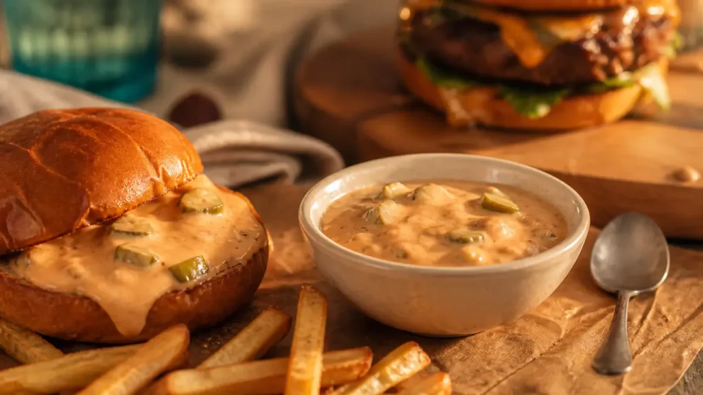Sauce maison pour burger : crémeux, acidité et 30 minutes de repos pour une vraie différence